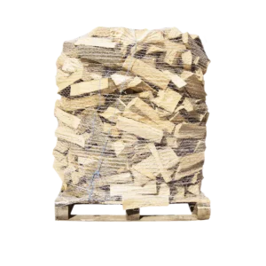 Buchen Premium Brennholz 25cm, rindenfrei auf Palette im Netz, ca. 1,6 srm / 1rm, 500 kg