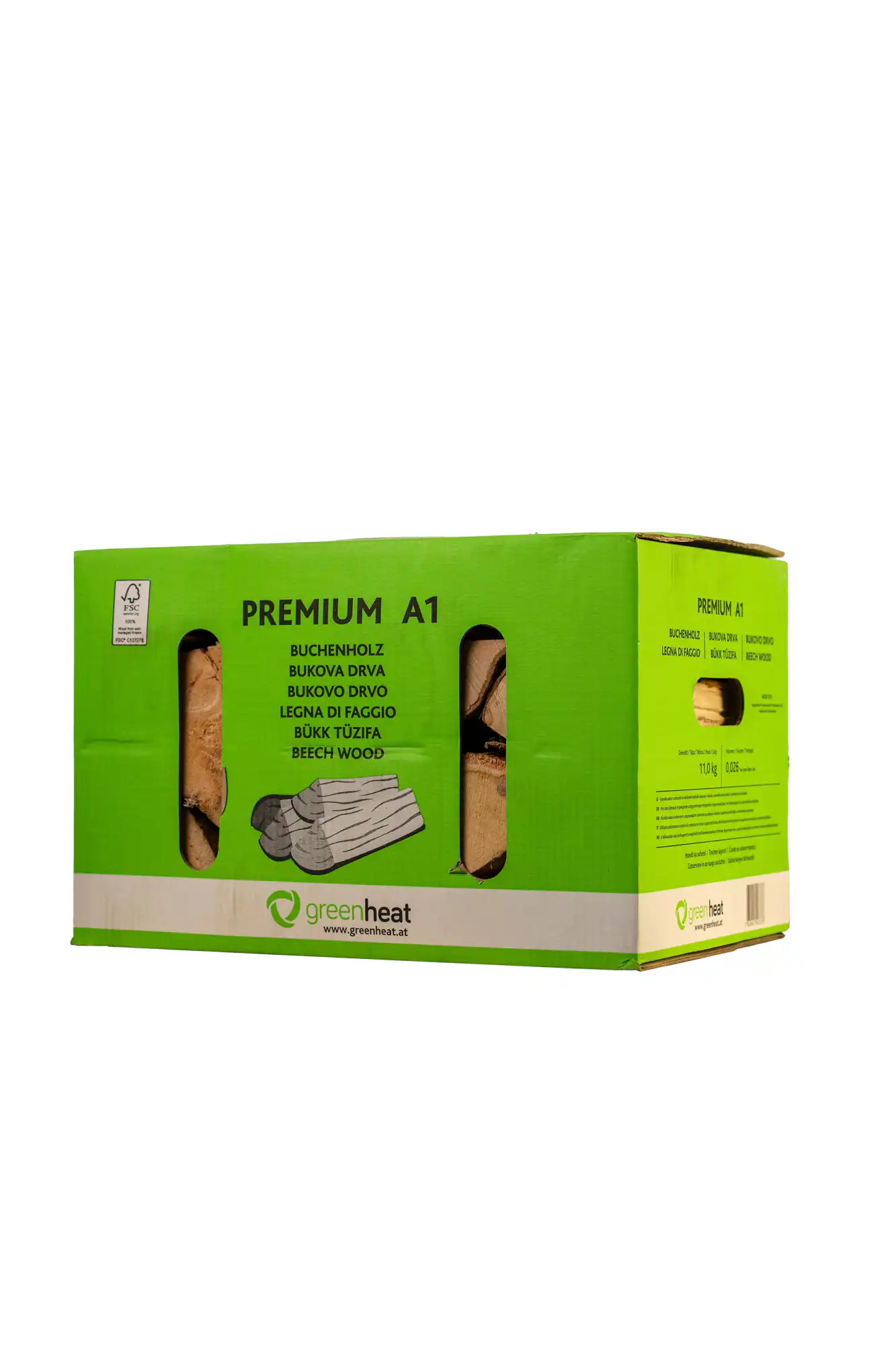 Kaminholz Buche 11 kg im Karton; 3er Bundle 33 kg
